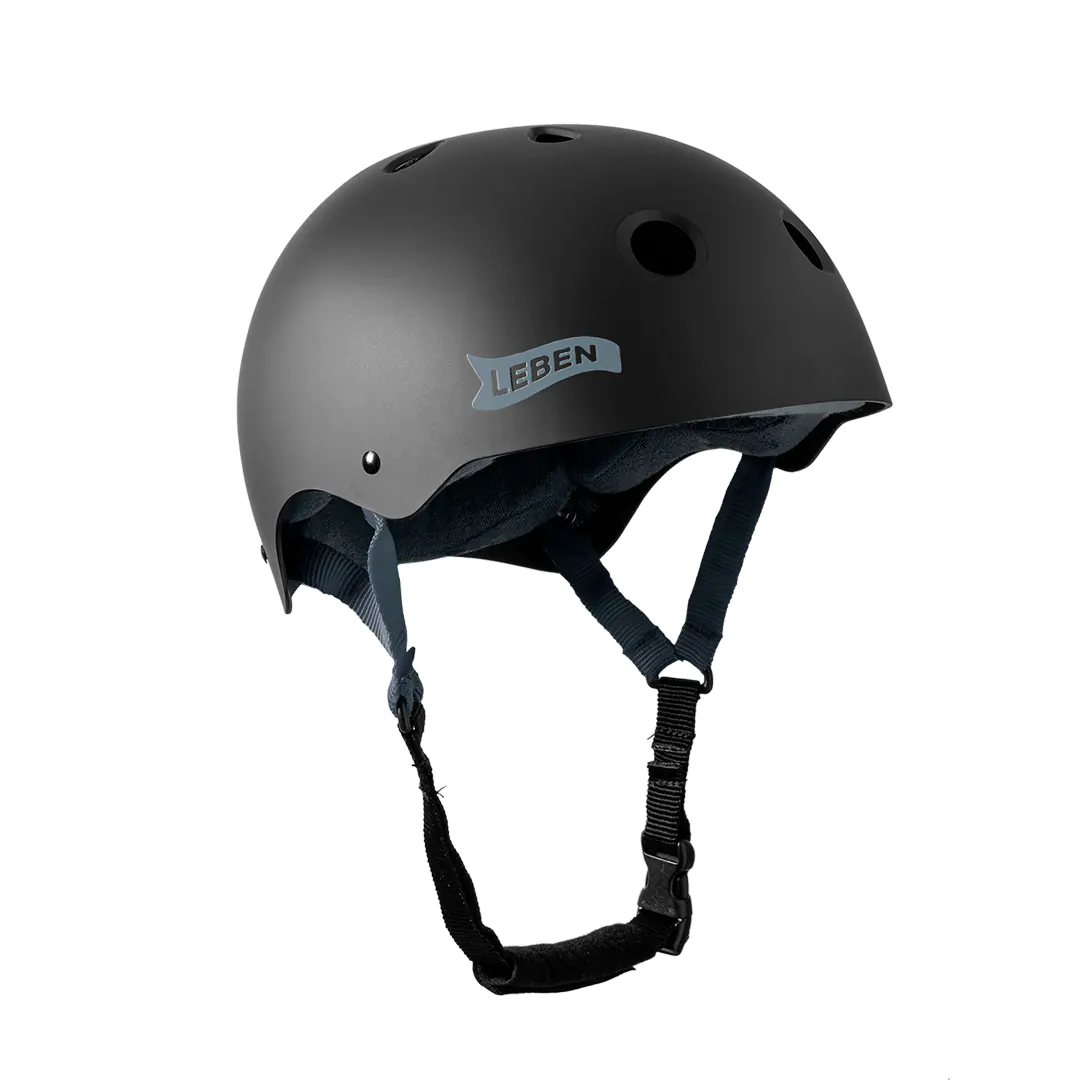 Casco Leben Negro/Gris