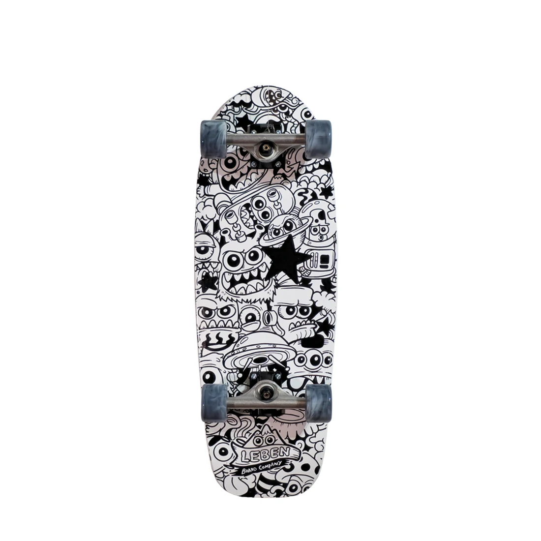 Tabla Cruiser Antares (Negro/Blanco)